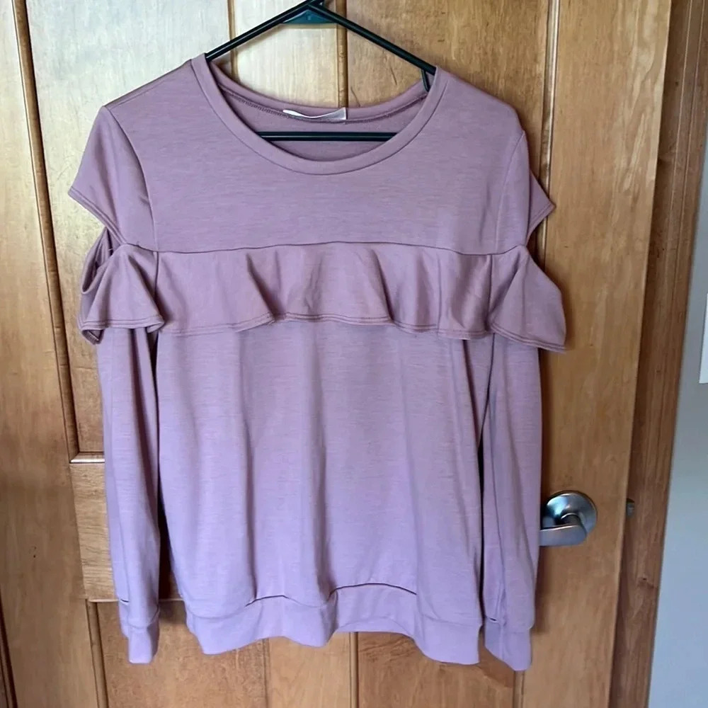 Cold shoulder top by Brigitte Brianna